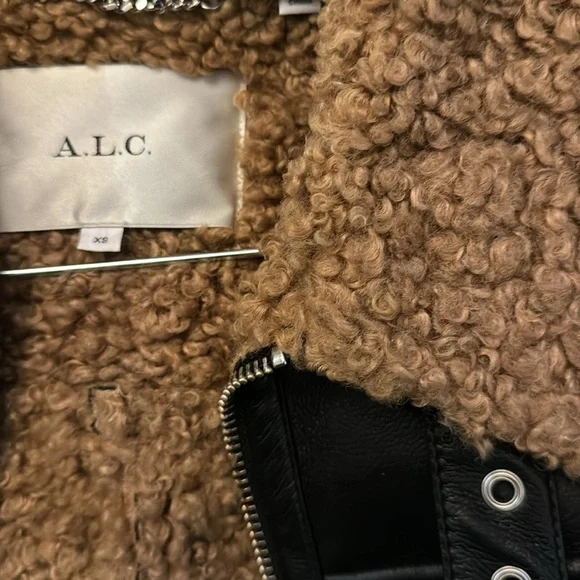 ALC Leather Bomber Jacket - Picture 3 of 8